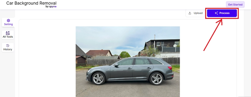 Remove Car Background with Spyne AI