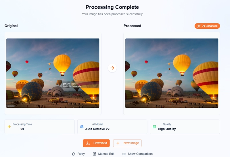 Remove Getty Watermark No Resolution Reduction Step 1