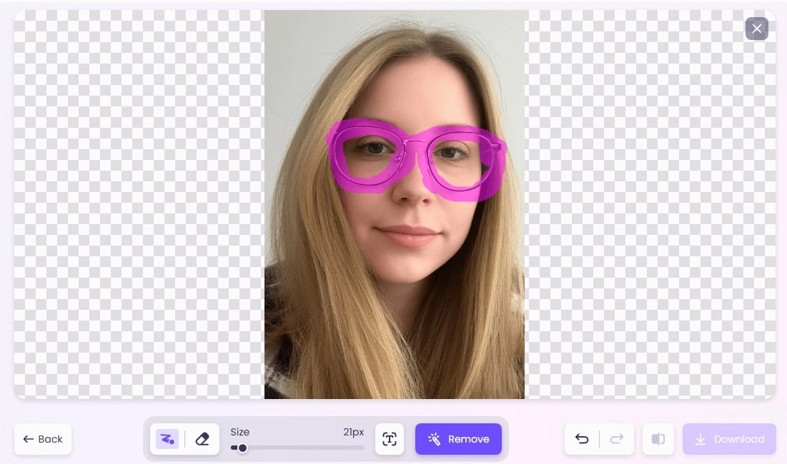 Remove Glasses from Photo