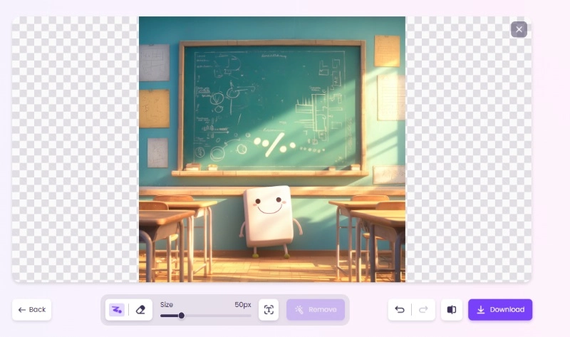 Remove Text from Image with Vidnoz - Result