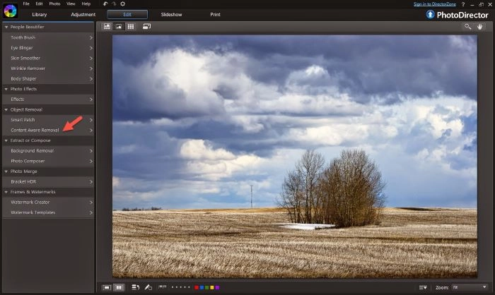 Remove Texts from Pictures with PhotoDirector