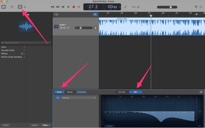 Remove Vocals from Song GarageBand