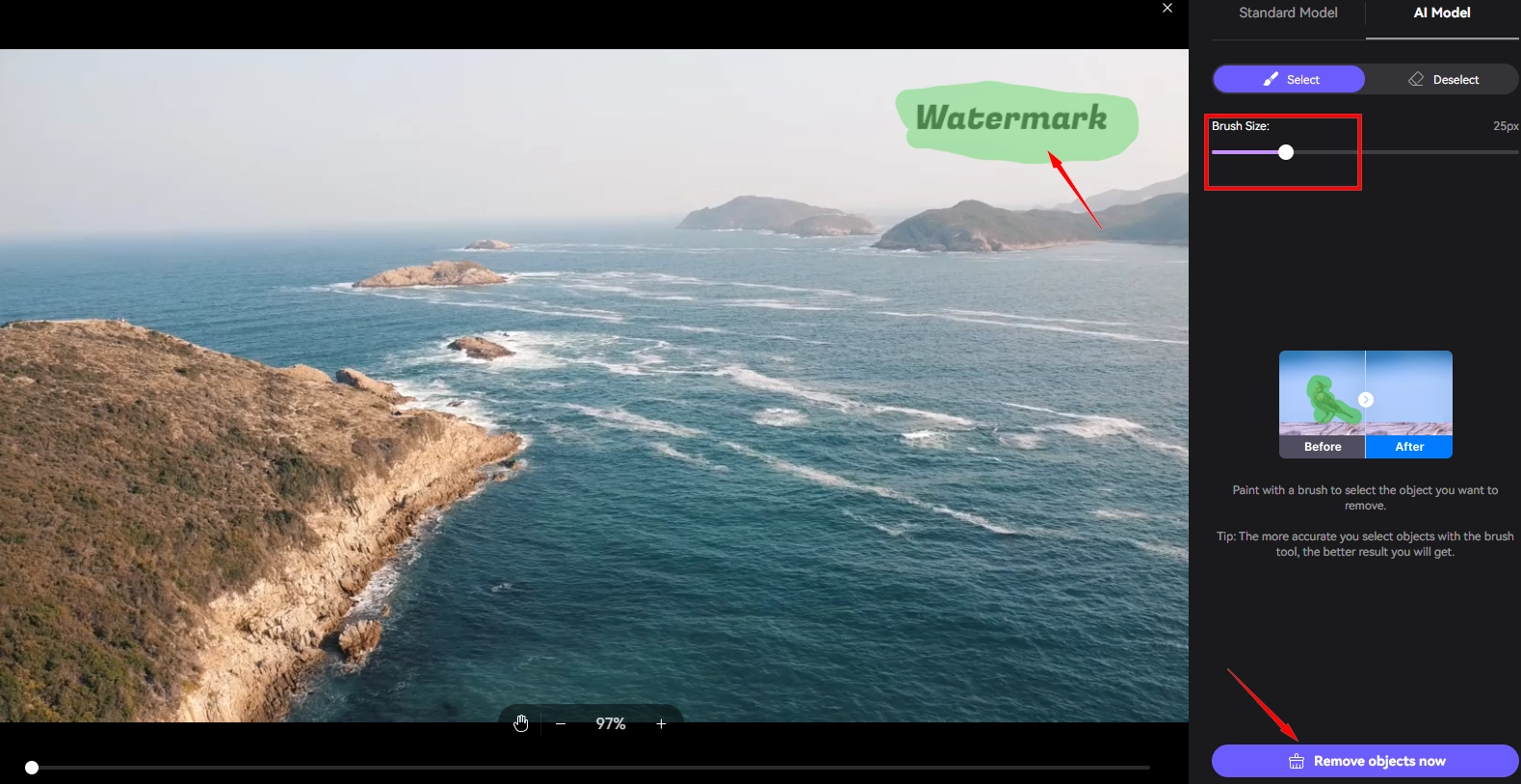 Remove Watermark from Video Online Free