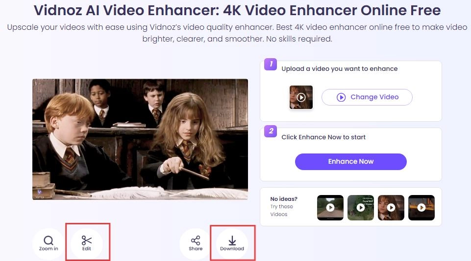 Repair Video Online with Vidnoz AI