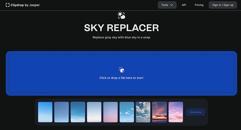 Replace Sky with Clipdrop