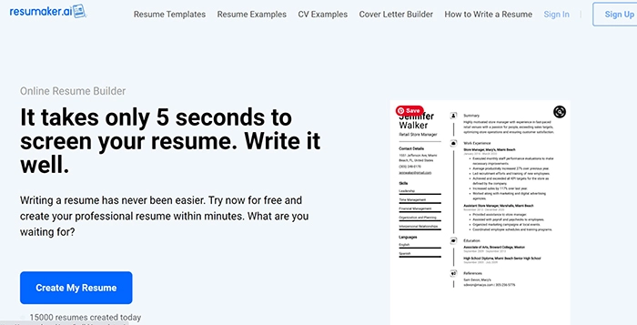 Resumaker.AI Resume Builder