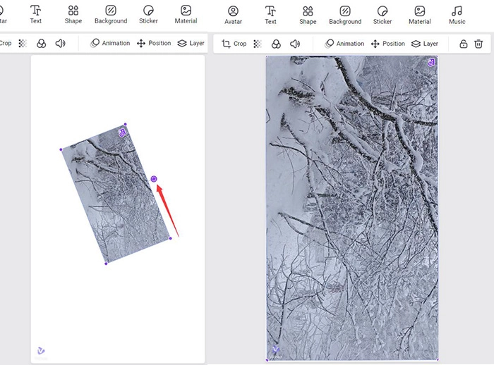 Rotate and Expand - Convert Landscape Video to Portrait