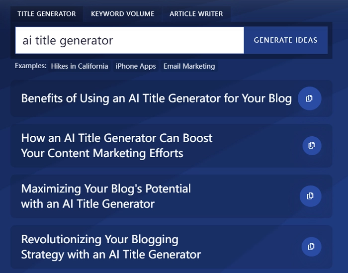 Ryan Robinson Blog Title Generator