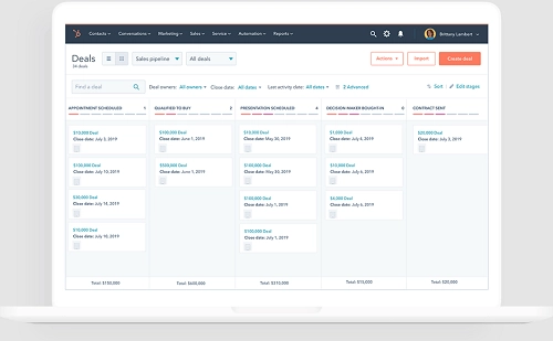 HubSpot Sales Hub - Inbound Sales and Customer Relationship Management