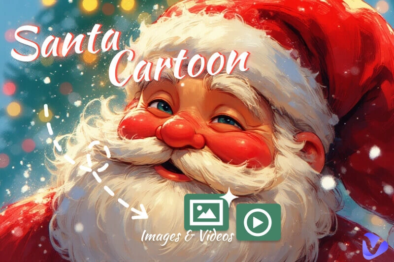 How to Create & Where to Get Santa Cartoon Visuals? [Images & Videos]