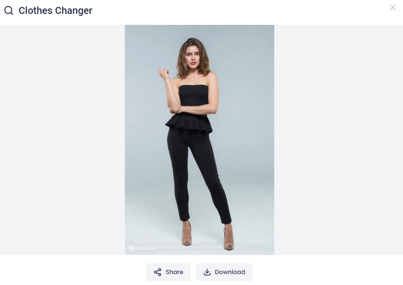 Save Clothes Swapped Image