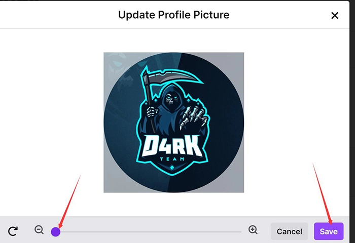 Save Twitch Profile Picture with Fotor