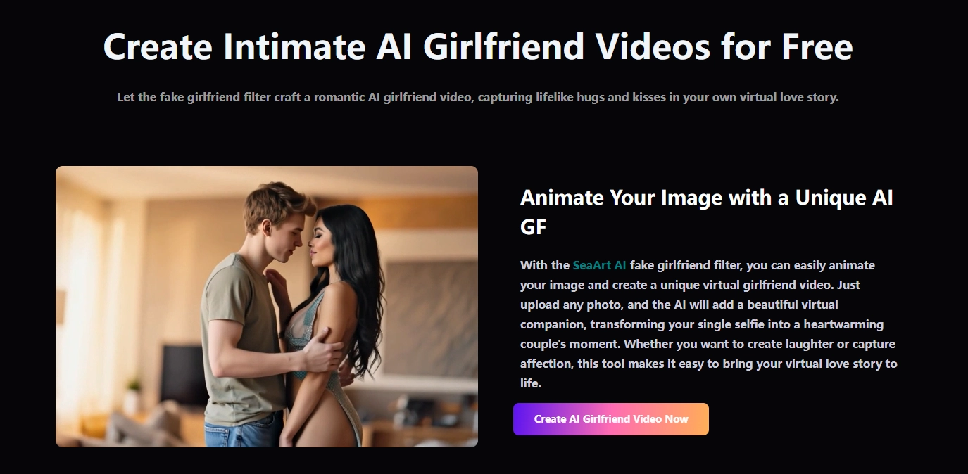 SeaArt AI Fake Girlfriend Filter