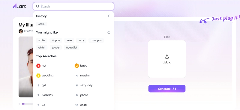 Search for Smile Filter on A1 Art
