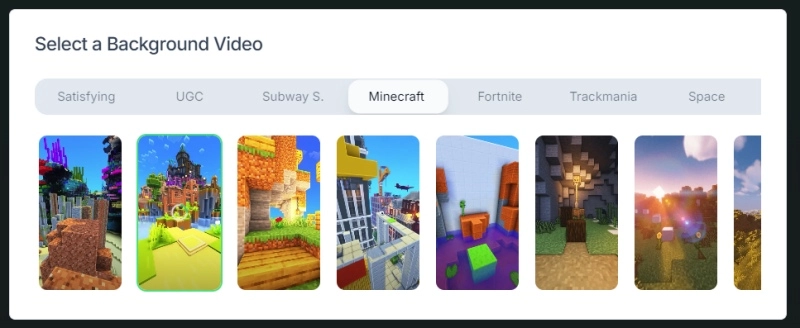 Select a Video from the List