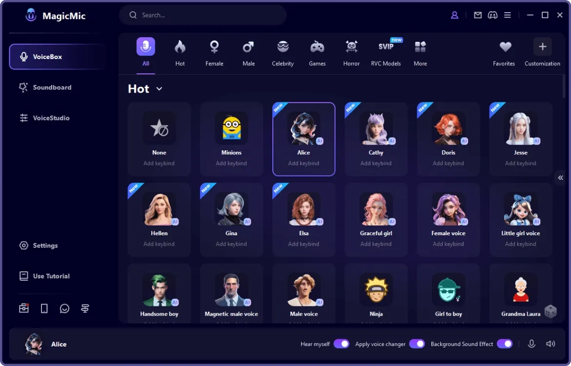 Select Your Desired Voice