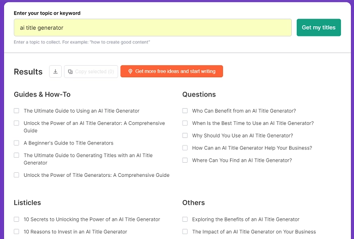 SEMrush Title Generator