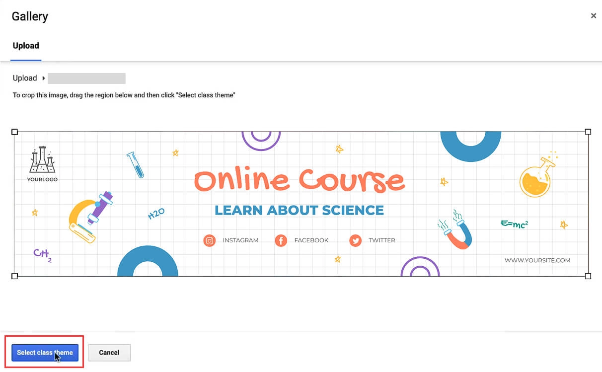 Set Google Classroom Image As Theme