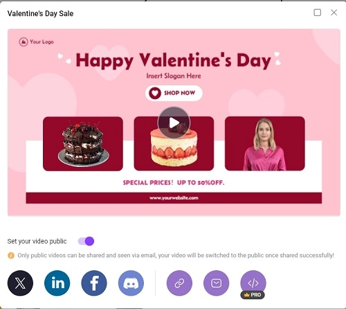 Share Valentine's Day Video