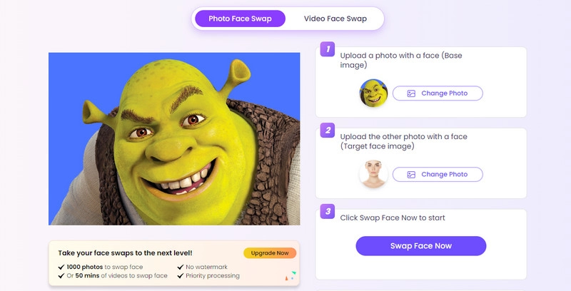 Shrek Face Swap Upload Photos