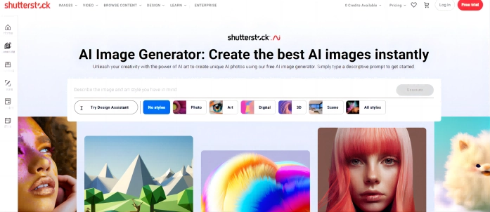 Shutterstock AI Image Generator for Commercial Project