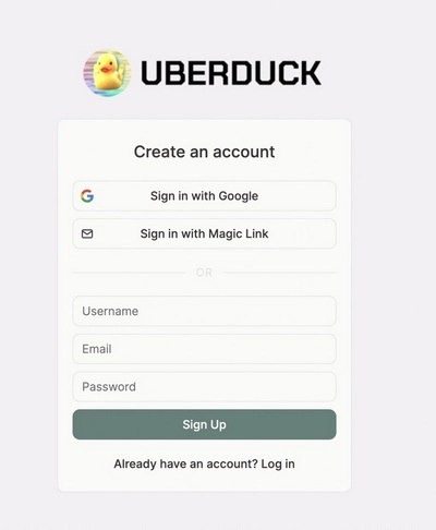 Sign up for Uberduck AI