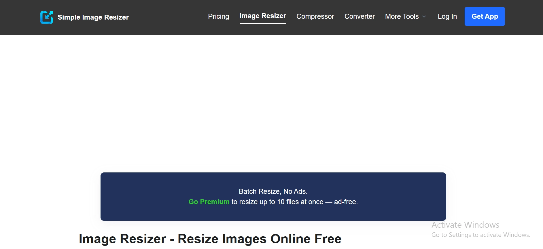 Simple Image Resizer