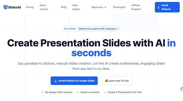 AI PowerPoint Generator - SlidesAI