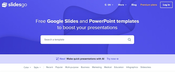 AI PowerPoint Generator - Slidesgo