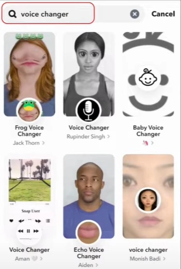 Snapchat Voice Changer Filters