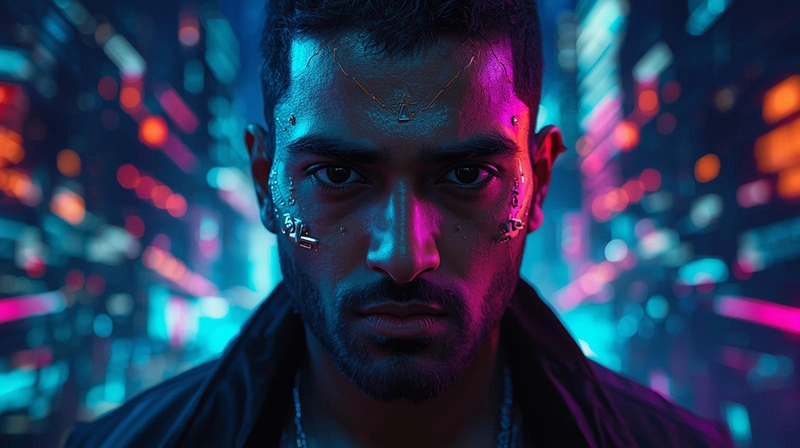 Social Media Cyberpunk Style Avatar