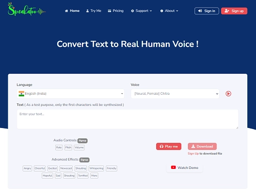 Speakatoo - Text-to-Speech Male Voice Especially for Business