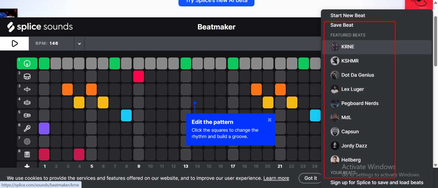 Splice Genre Selection
