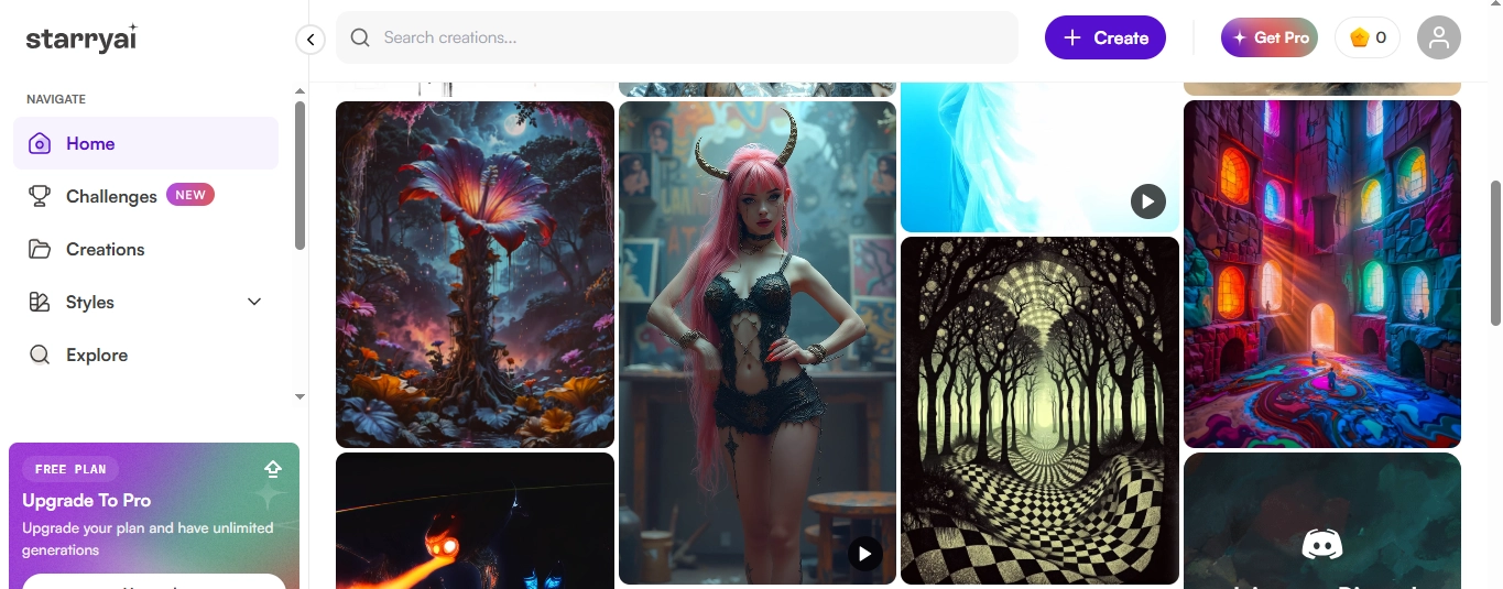 Starry AI Tool Main Interface