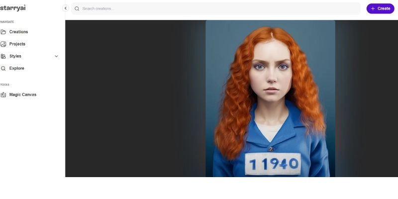 StarryAI Mugshot Generator