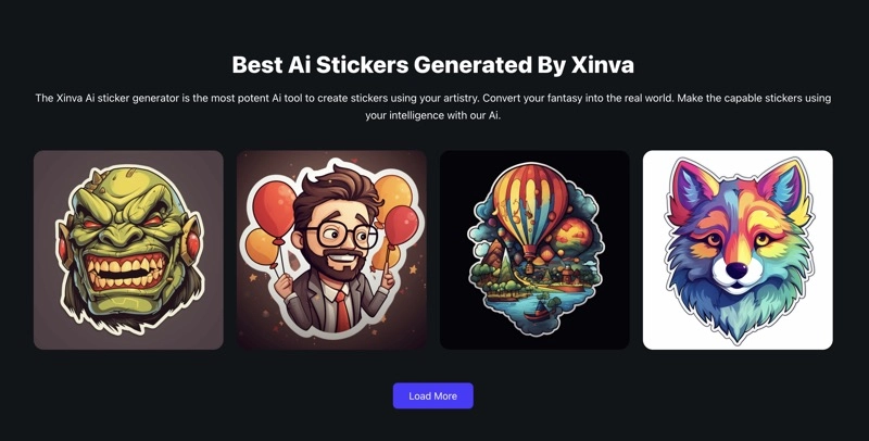 Stickers Generated by Xinva AI Sticker Generator