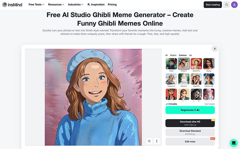 Studio Ghibli Meme insMind