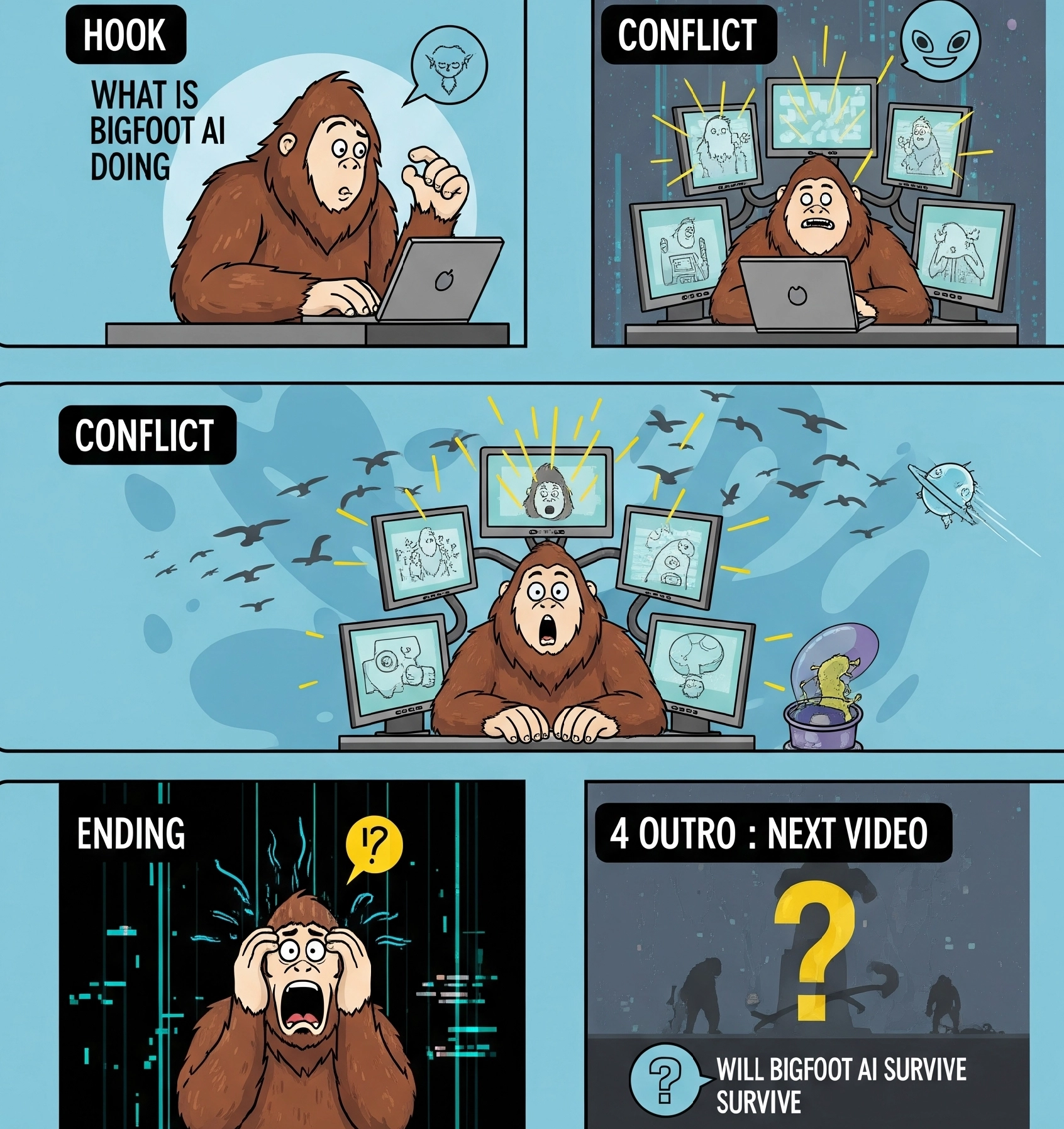 Sturcture a Bigfoot AI Vlog