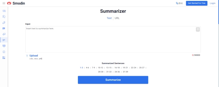 Das beste Summary Tool - Smodin