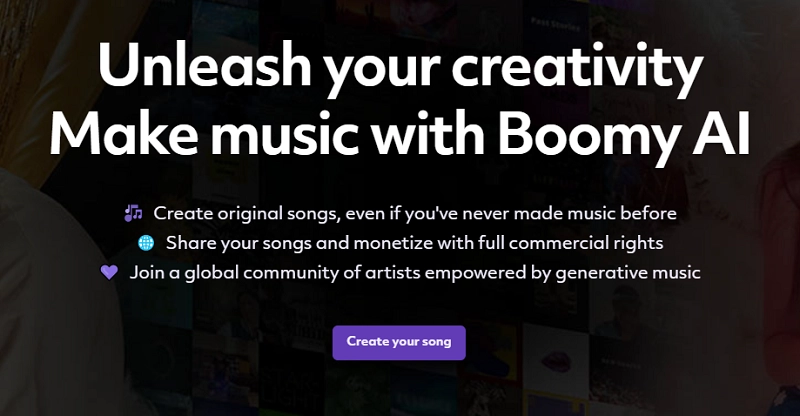 Suno AI Alternative - Boomy AI