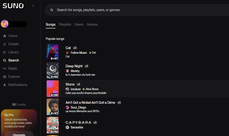 Suno Music Collection for Inspiration