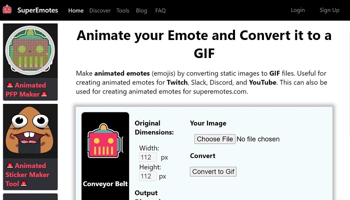SuperEmotes Free Online Animated Emotes Maker 