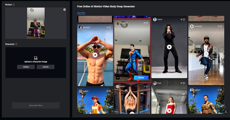Superhero Suit Video Creator