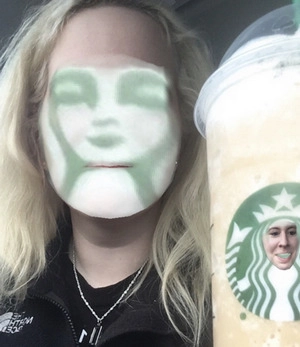 Swap Face with a Starbucks Cup