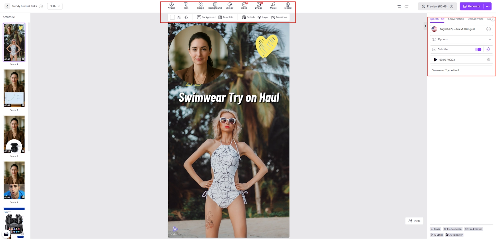 Swimwear Try on Haul Vidnoz Video