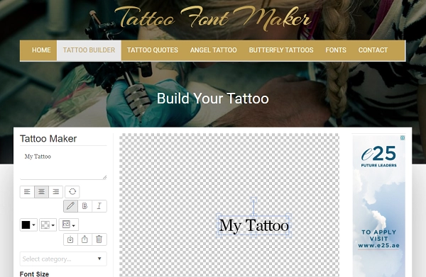 AI Tattoo Font Maker