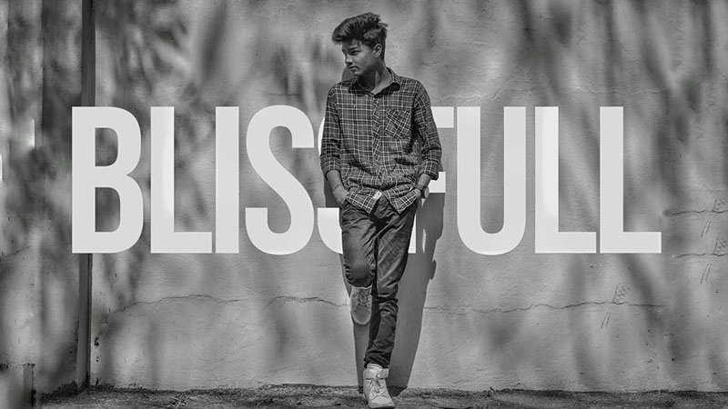 Text Behind Image Fashion Ads