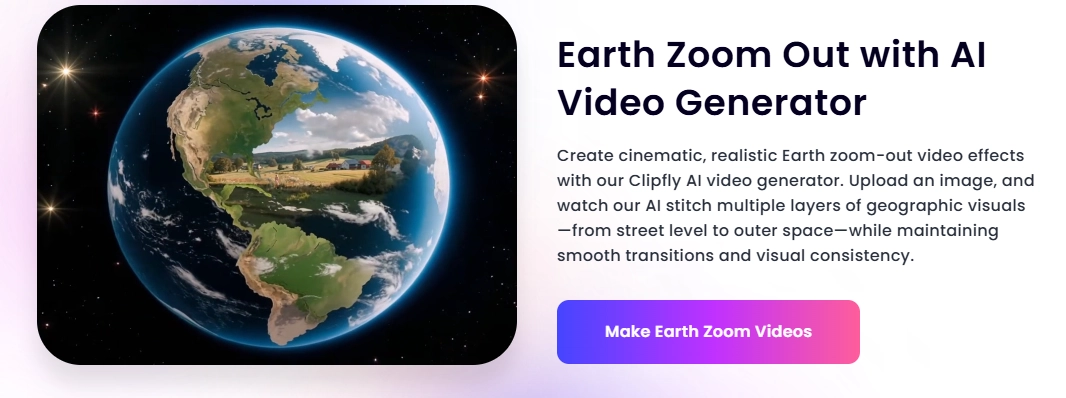 Text to Earth Zoom Effect