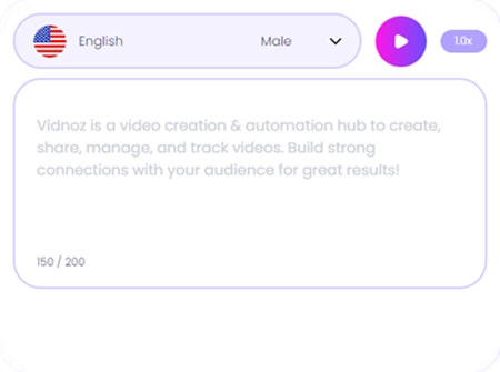 Text to Speech Extensions Vidnoz 3