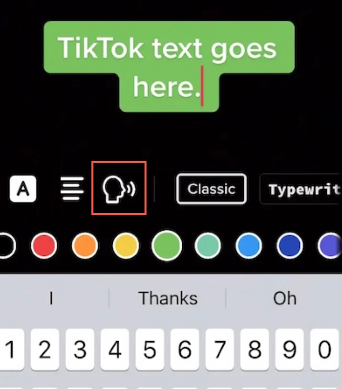 how to make text speech on tiktok